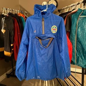 Vintage K-Way Men’s Half Zip Rain Jacket / Windbreaker